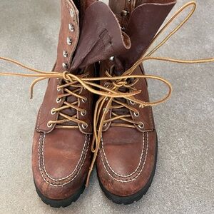 Lace Up Red Wing Leather Boots